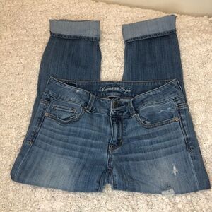 𝅺AMERICAN Eagle Artist Jeans Distressed Medium Wash